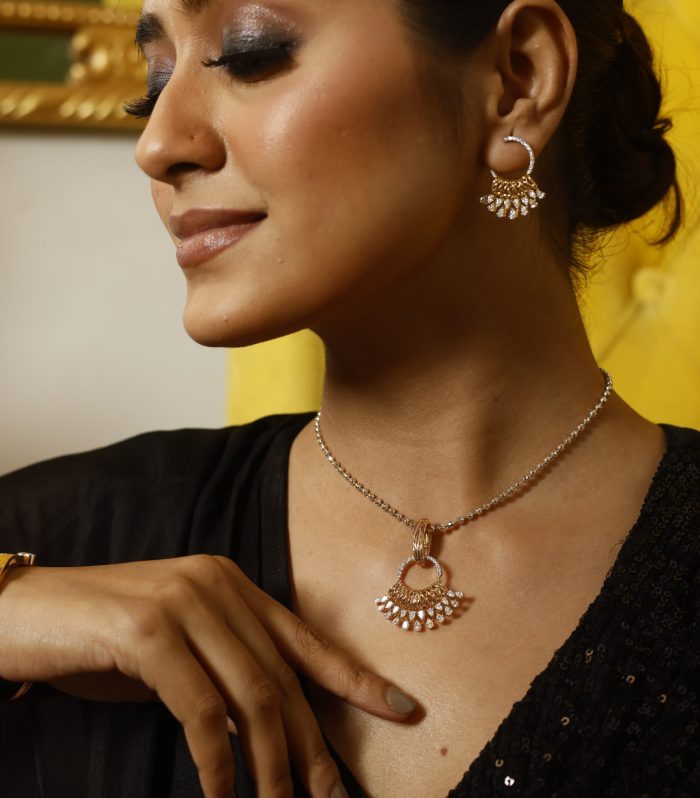 Diamond Pendant Set